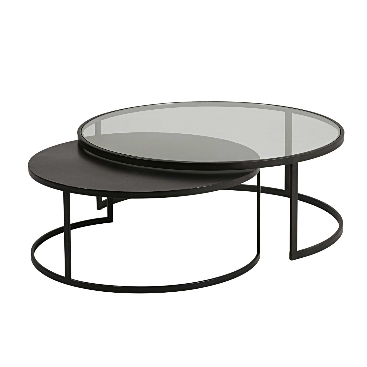 Table basse en verre maison du monde