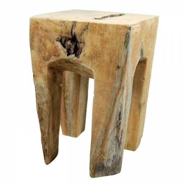 Tabouret bois teck