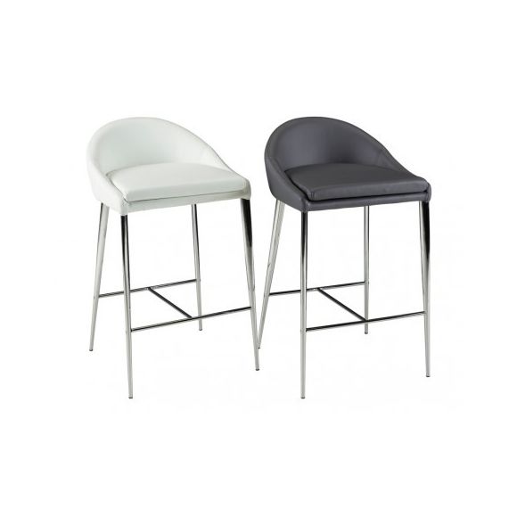 Tabouret pied blanc