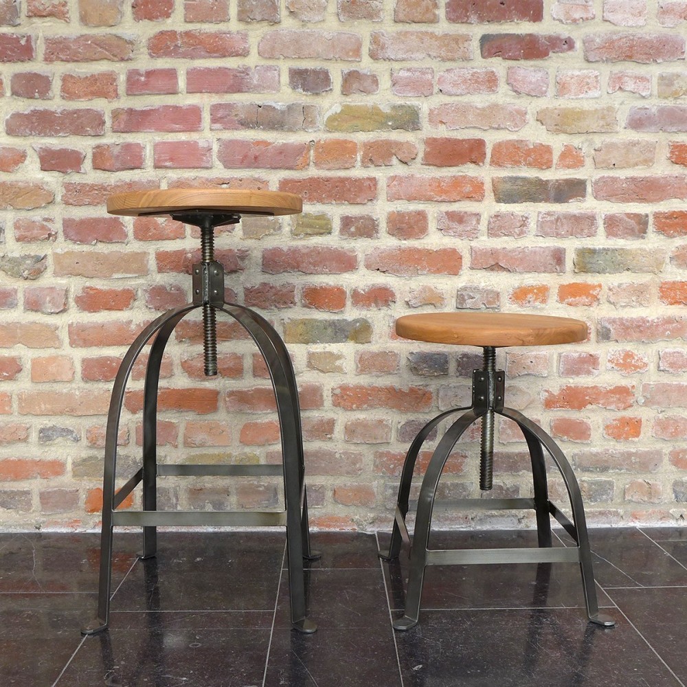 Tabouret à vis vintage