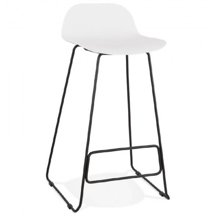 Tabouret pied blanc