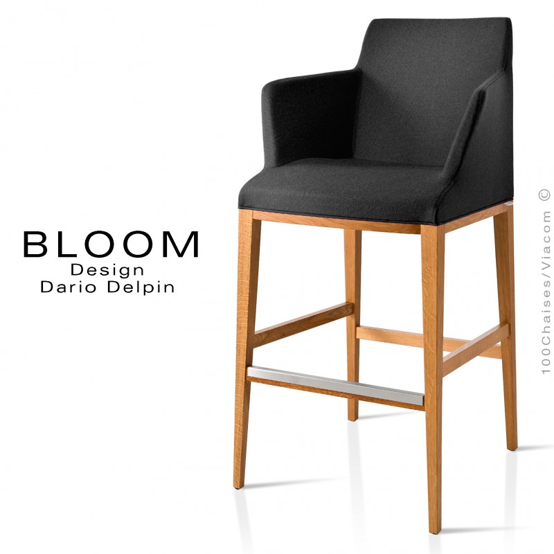 Tabouret assise tissu