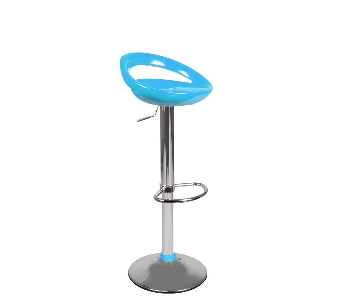 Tabouret de bar bleu turquoise