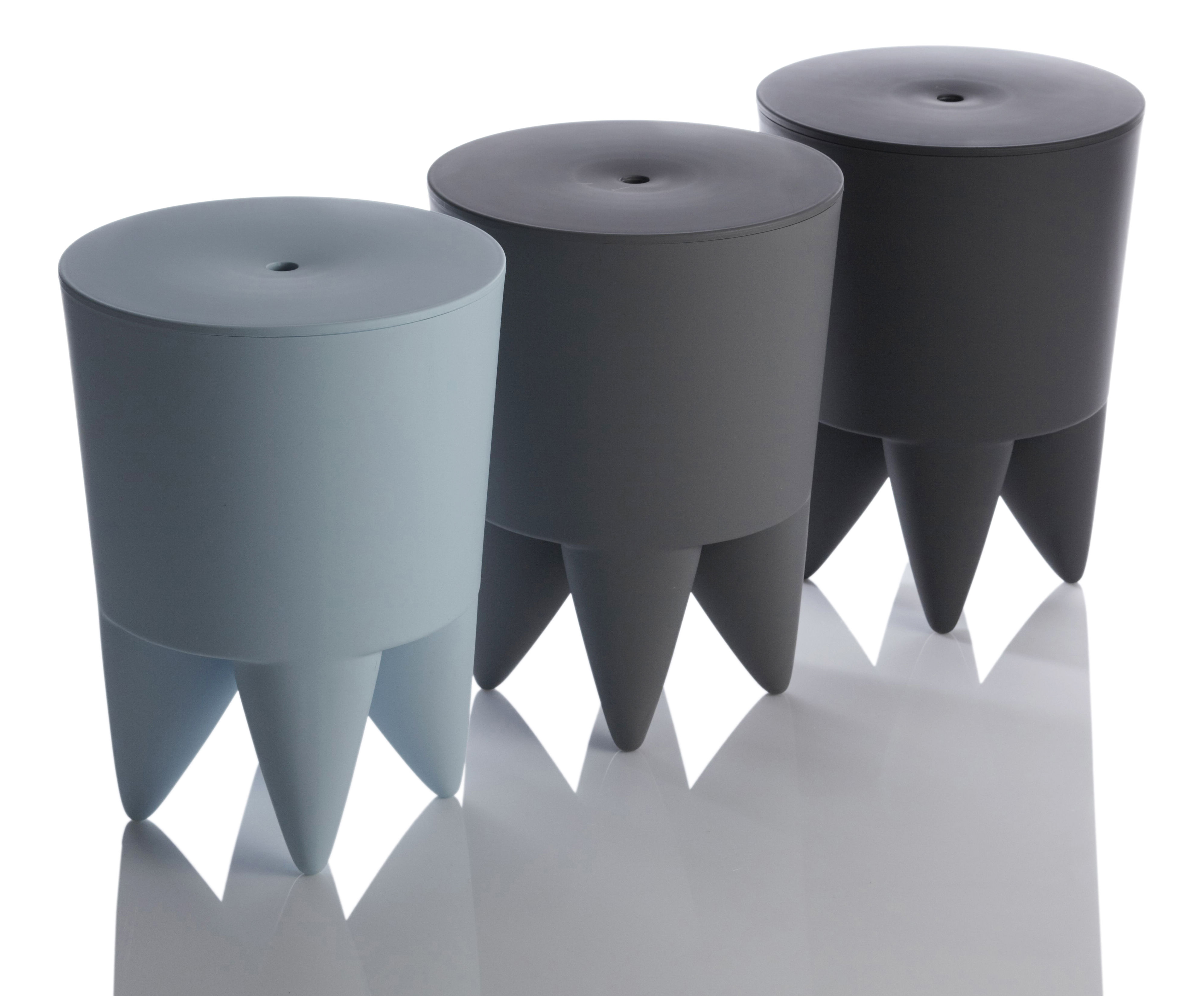 Tabouret plastique gris