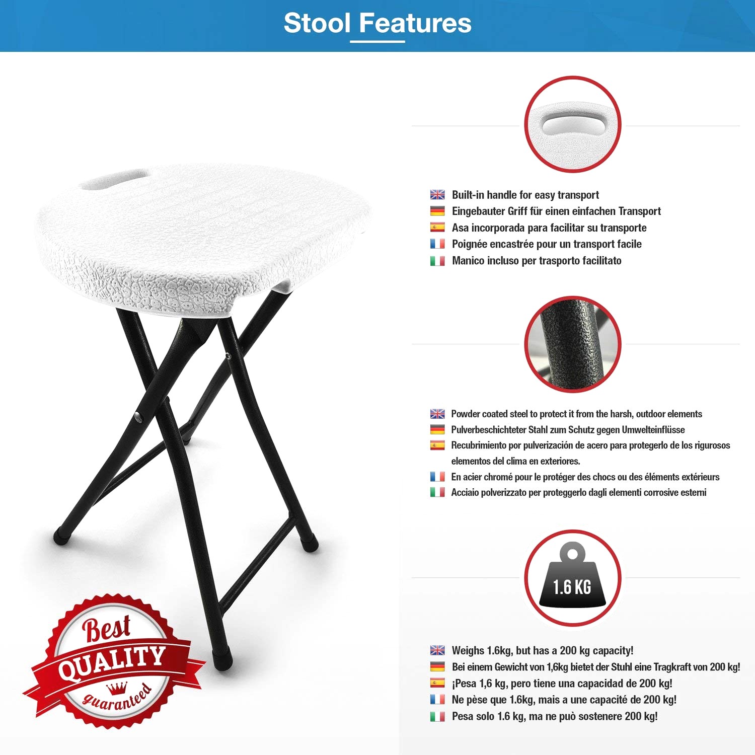 Amazon tabouret pliant
