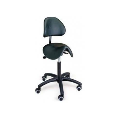 Tabouret roulant avec dossier