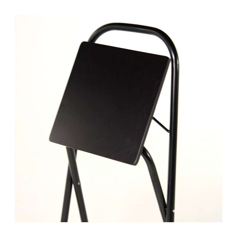 Tabouret noir pliant
