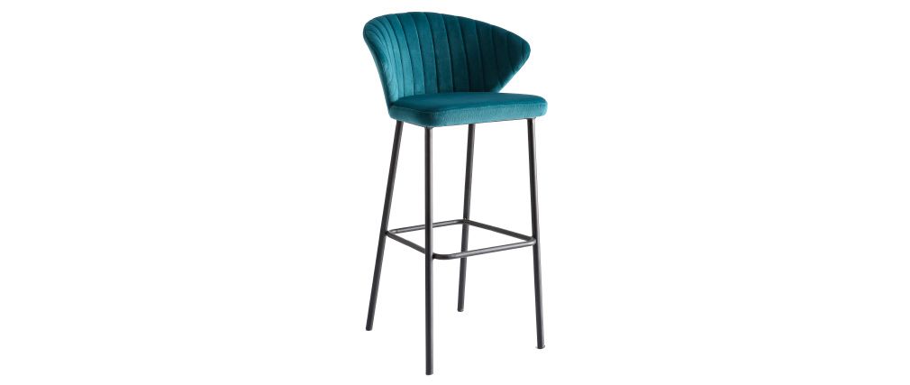 Tabouret de bar velour