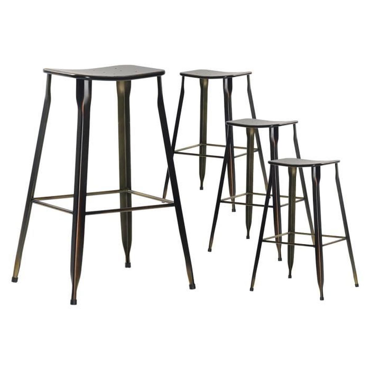 Tabouret metal pas cher